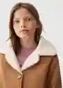 Abrigo Mariona Camel Talla 07 Niña Mango