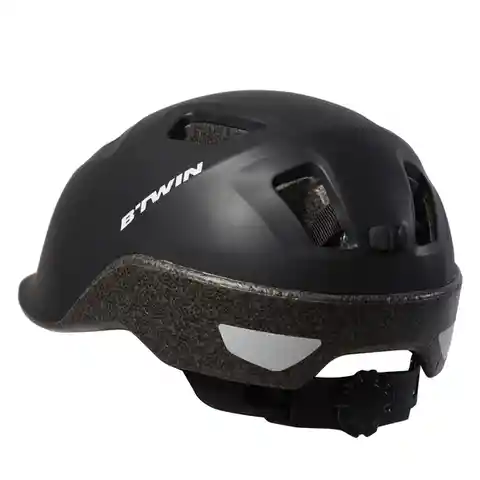 Casco Para Ciclismo de Ciudad 100 Negro Talla  M