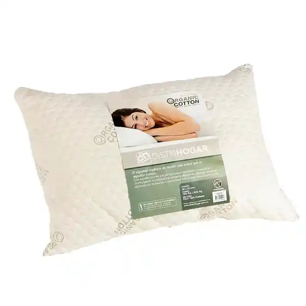 Distrihogar Almohada Organic Cotton Blanco