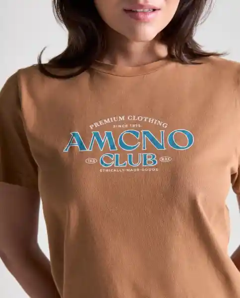 Camiseta Mujer Café Talla S 609G090_CAF190712 Americanino