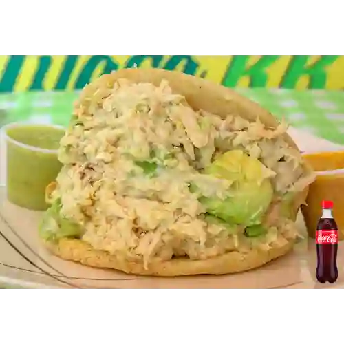 Arepa Reina Pepiada Ensalada Fría +cocacola Org ml
