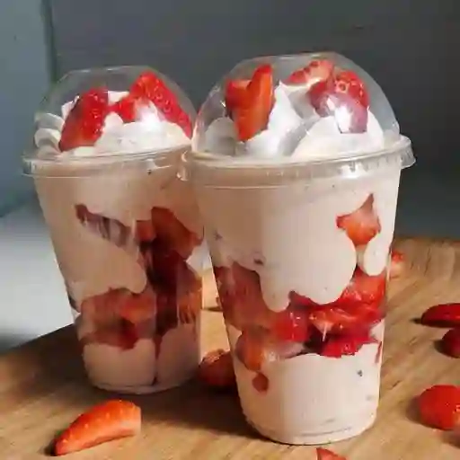 Fresas con crema clásico