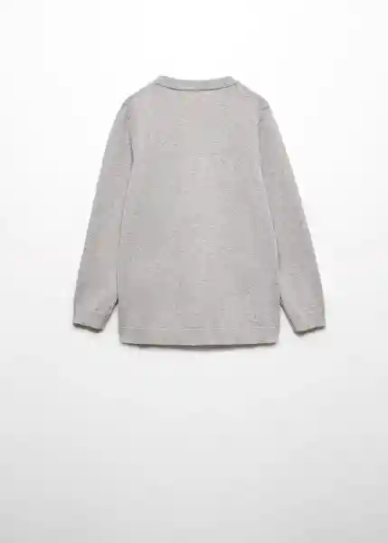 Jersey Hugo5 Gris Medio Vigoré Talla 08 Niños Mango