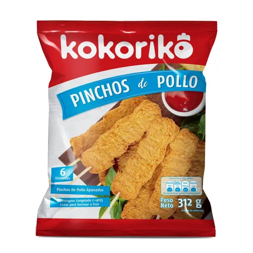 Pinchos de Pollo Apanados Kokoriko 