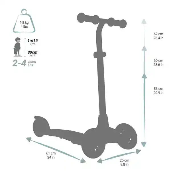 Oxelo Patineta Para Niños B1