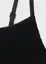 Vestido Donkey Negro Talla S Mujer Mango