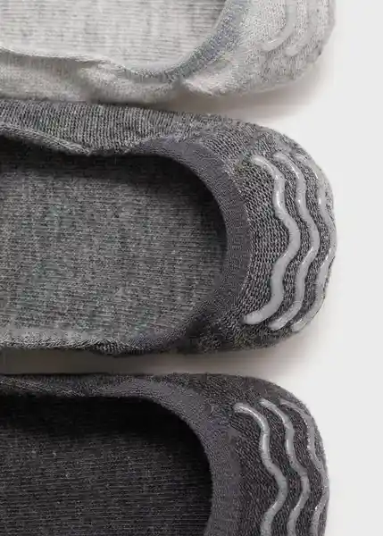 Calcetines Pink Grey Gris Talla 45 Hombre Mango