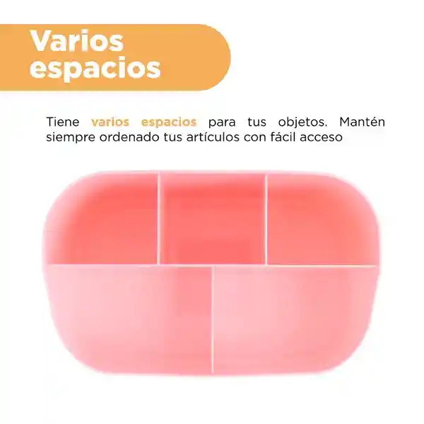 Organizador de Plástico de 5 Ranuras Mori Girl Rosa Miniso