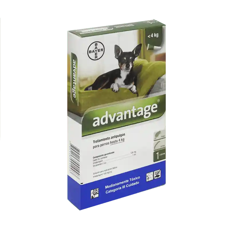 Advantage Antipulgas para Perro de Hasta 4 Kg 