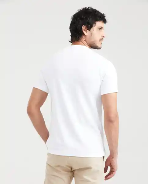 Camiseta Basic Duck Masculino Blanco 0 Claro T. S Chevignon