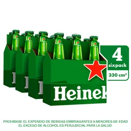 Cerveza Heineken Sixpack Botella