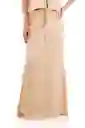 Falda Larga Brigitte Beige Talla XS Mercedes Campuzano