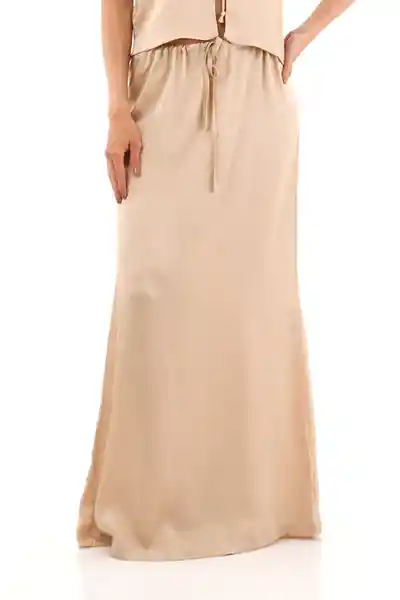 Falda Larga Brigitte Beige Talla XS Mercedes Campuzano