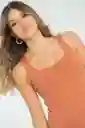 Top Basic Color Blush Talla XS Ragged