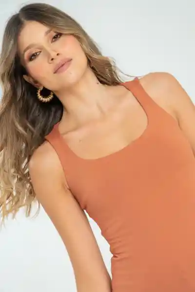 Top Basic Color Blush Talla XS Ragged