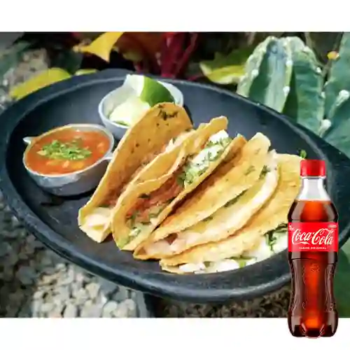 Combo Tacos de Birria + Coca Cola Original 400 ml