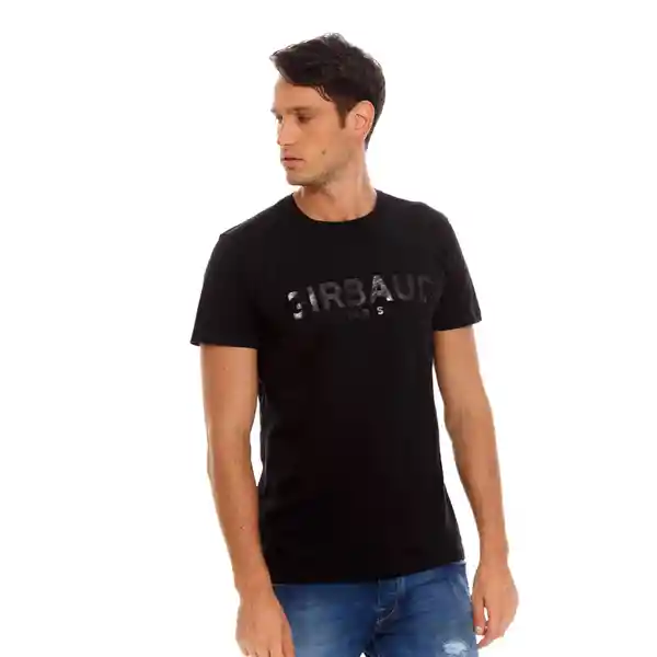 Marithe Francois Girbaud Camiseta Letras Grandes Negro Talla L