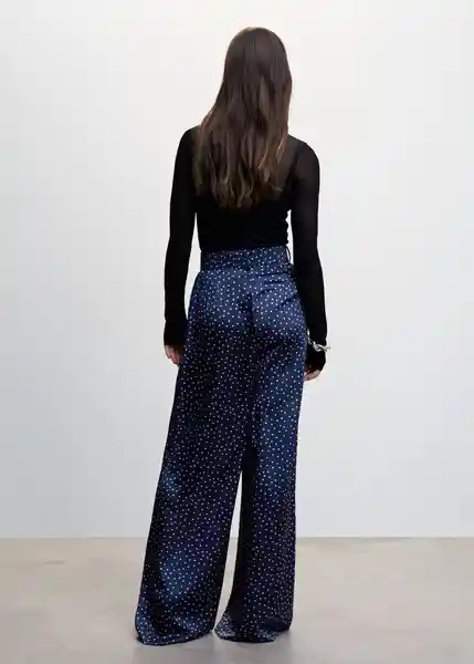 Pantalón Adela Azul Talla 44 Mujer Mango