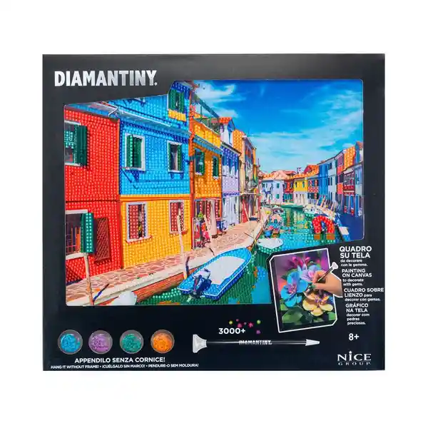 Toy Logic Cuadro de Arte Con Marco Diamantiny Burano