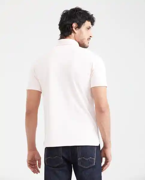 Camiseta Polo Summer Jacquard Rosa Cósmico Claro L Chevignon