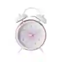Reloj Despertador de Doble Campana Rosa Miniso