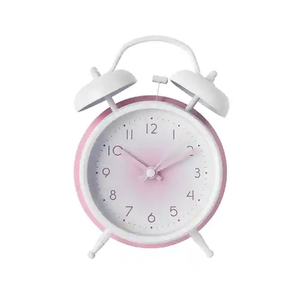 Reloj Despertador de Doble Campana Rosa Miniso