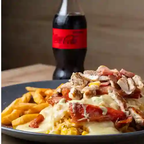 Mazorca Pollo Ranchera + Bebida