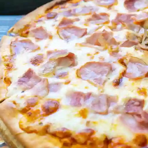 Pizza pollo y vegetales