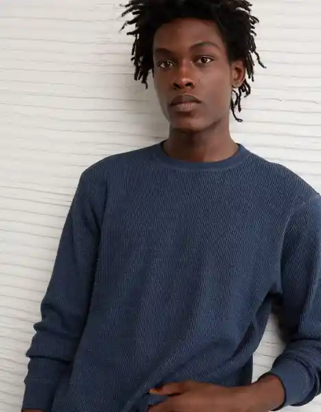 Camiseta Hombre Azul Talla SMALL 3967410 American Eagle