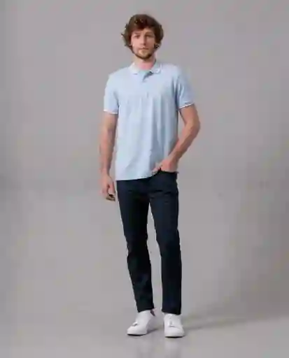 Camiseta Polo Hombre Azul S 190F101_AZU144112 Rifle