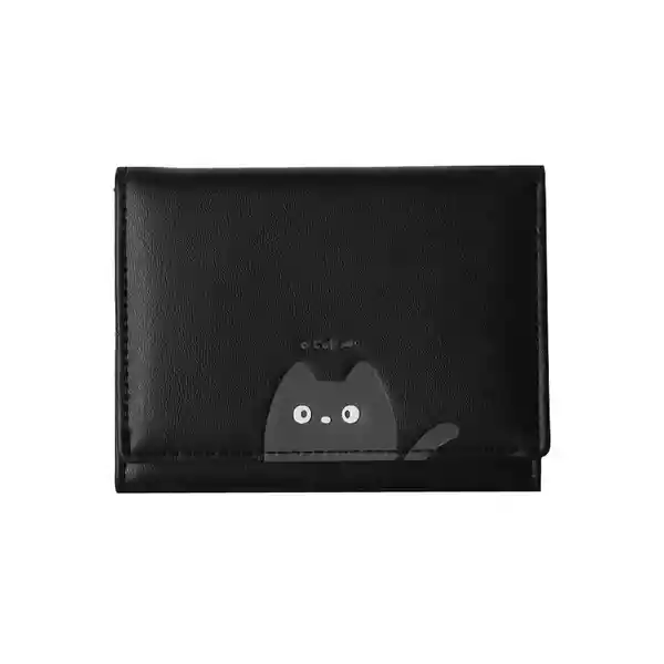 Cartera Trifold Negro Miniso