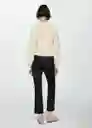 Pantalón Santori Negro Talla 38 Mujer Mango