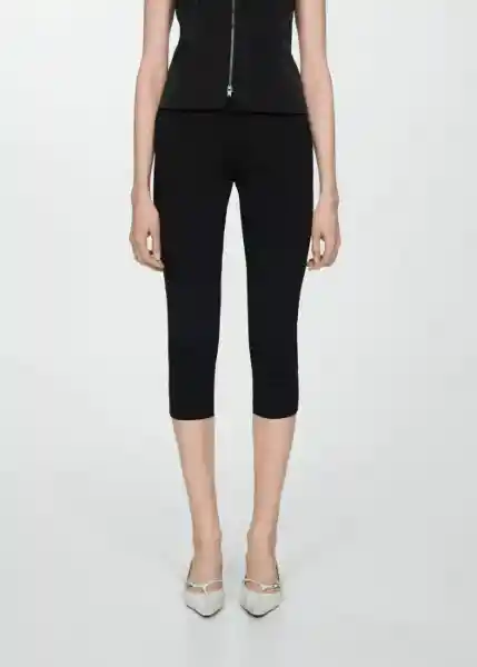 Leggings Lora Negro Talla XL Mujer Mango