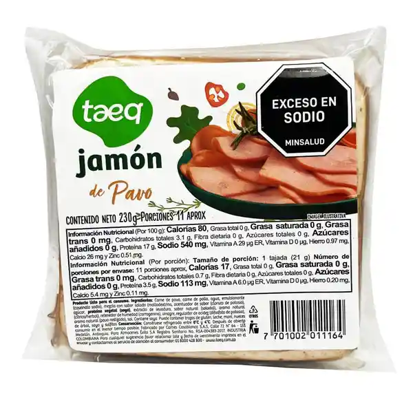Taeq Jamón de Pavo