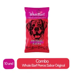 10 x Whole Barf Alimento Crudo Para Perros Sabor Original