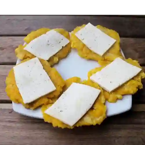 Patacones con Queso