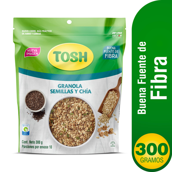 Tosh Granola de Semillas y Chía 300 g