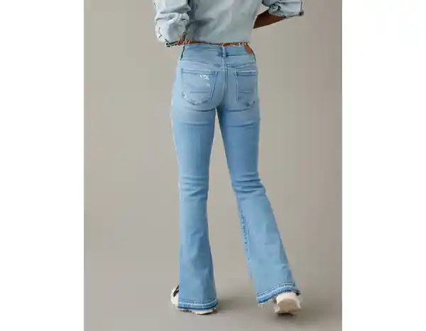 Jean Flare de Mujer Azul Talla 8 REGULAR American Eagle