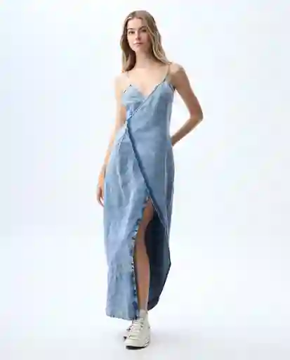 Vestido Mujer Azul Talla S 371G000_AZU114604 Americanino