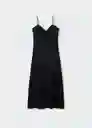 Vestido Maira Negro Talla 18 Mujer Mango