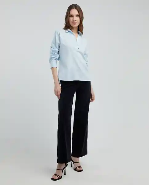 Camisa Mujer Azul Nube Claro Talla XL 111e001 Esprit