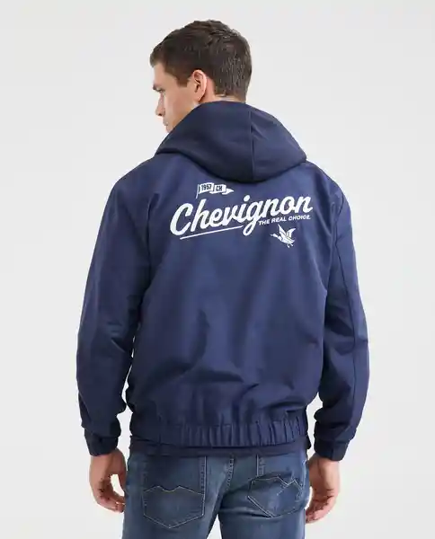 Chaqueta Hooded Bomber Azul Medianoche Oscuro L Chevignon