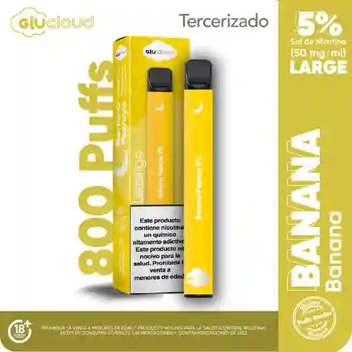 Glucloud Vape Banana Papaya Large / 800 Puff