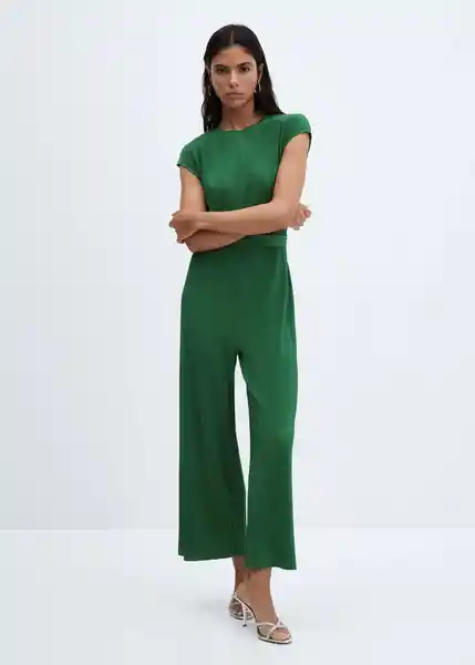 Enterizo Mono Jungla-A Verde Talla S Mujer Mango