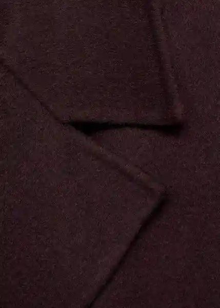 Abrigo Picarol Vino Talla XS Mujer Mango
