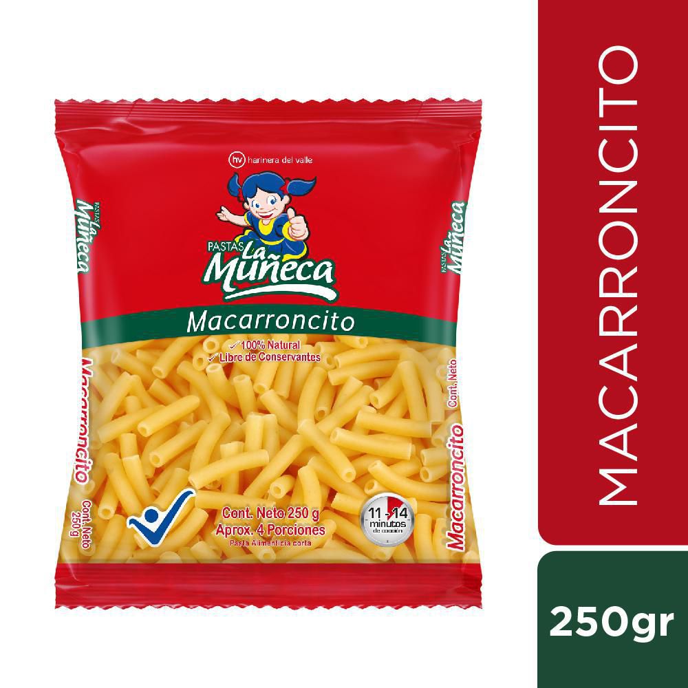 La Muñeca Pastas Macarroncitos 250 g