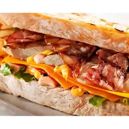 Sándwich de jamón y tocineta (grande)