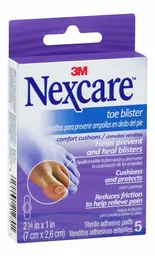 Nexcare Toe Blister Curas Cómodas 5 Unidades