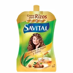 Savital Crema para Rizos con Argán y Sábila