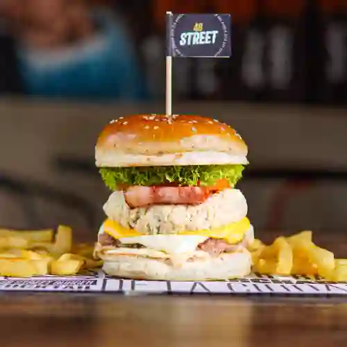 2x1 Rock Burger + Papas